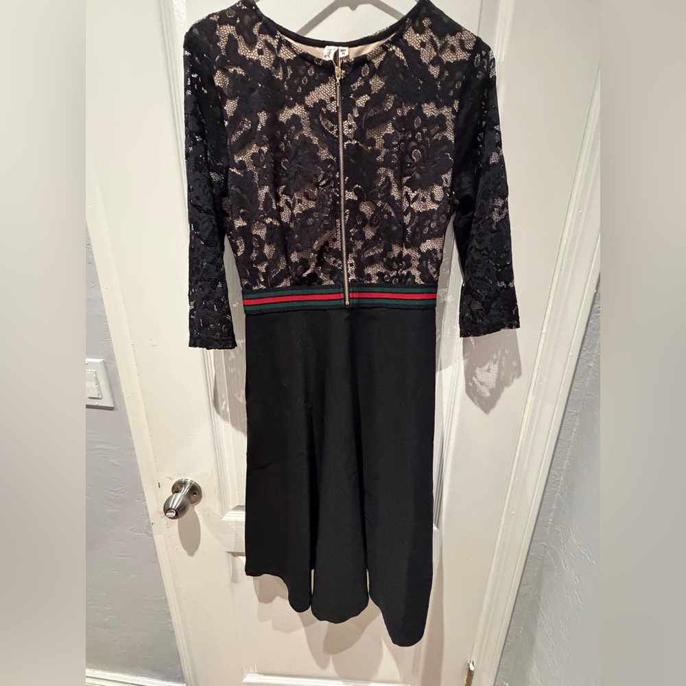 Elegant Lace Long Sleeve Dress